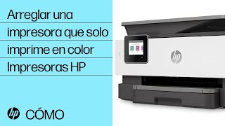 Cómo arreglar una impresora HP que solo imprime con tinta de color  Impresoras HP  HP Support [upl. by As]