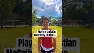 Playing Christian McCaffery Be Like😂 shorts football viralvideo [upl. by Erdah]