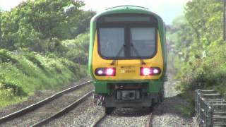 Laytown HDIrish Rail 29000 class new livery no29012 passes from Mosney to Drogheda [upl. by Kistner]