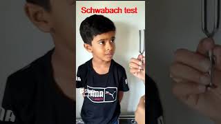 Schwabach test hearing test  physiology viral trending youtubeshorts [upl. by Maltzman]