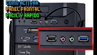 Como activar el PANEL FRONTAL DE AUDIO [upl. by Joete533]