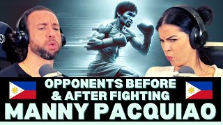 THE GREATEST FILIPINO FIGHTER EVER Opponents BEFORE And AFTER Fighting Manny Pacquiao Reaction [upl. by Haleak497]