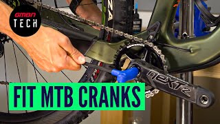 How To Remove amp Reinstall Mountain Bike Cranks  MTB Maintenance [upl. by Stillmann]