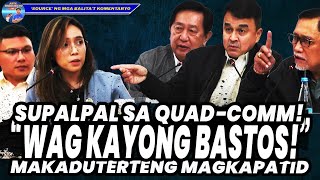 SUPALPAL SA QUADCOMM quotWALANG MAGALING DITOquot MAGKAPATID NA CARDEMA NAPAGSABIHAN [upl. by Ennaerb]