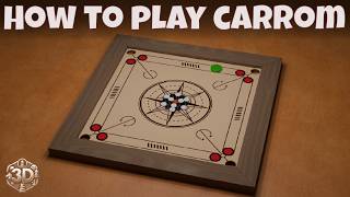 How To Play Carrom Board Game  Rules  Instructions [upl. by Yaakov]