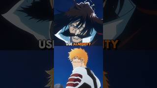 Why didnt Yhwach use Almighty against Ichigo bleach bleachanime anime [upl. by Judye656]