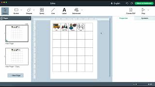 Creating Printable Visual Symbol Buttons or PECS with Boardmaker [upl. by Ellenrahc612]