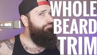 How to trim your WHOLE beard  Tutorial [upl. by Mossolb]