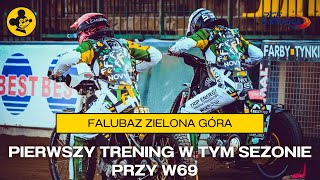 Pierwszy trening Falubazu Zielona Góra w tym sezonie przy W69 [upl. by Akinnej329]