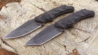 Schrade SCHF 14 and 15 Knives  quotSlice Thrust Chopquot Test [upl. by Edurtreg896]