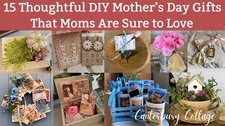 15 DIY THOUGHTFUL MOTHER’S DAY GIFT IDEASTHOUGHTFUL GIFTS FOR WOMEN [upl. by Acinoda]