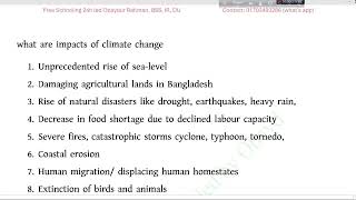 Freehand English Writing। Writing Paragraph on Climate change affecting the whole world [upl. by Good279]