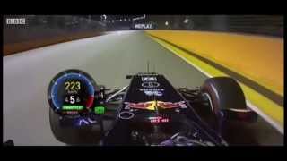 F1 2011 Singapore Q3  S Vettel Pole Lap 144381 [upl. by Edroi]