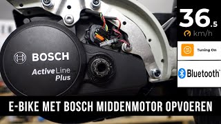 EBike met Bosch middenmotor opvoeren  Bluetooth Speedbox [upl. by Carson]