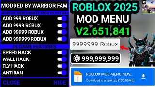 Robolx V2651841 Mod Menu Unlimited Robux 2025  Fly Speed Latest Version amp Unlimited Robux [upl. by Dusty]