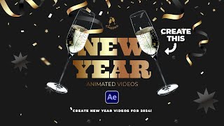 Create the Best New Year Motion Graphics for 2024 in After Effects [upl. by Sandell308]