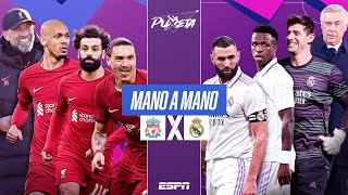 LIVERPOOL de SALAH x REAL MADRID de VINI JR MANO A MANO da CHAMPIONS LEAGUE  PuxetaESPN [upl. by Dewitt]