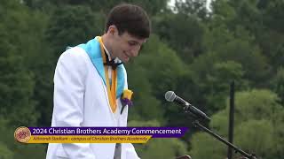 CBA Salutatorian Speech 2024 Funny — Max Lachut [upl. by Asfah]