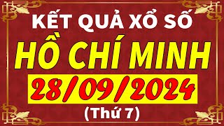 Xổ số Tp Hồ Chí Minh ngày 28 tháng 9  XSHCM  KQXSHCM  SXHCM  Xổ số kiến thiết HCM hôm nay [upl. by Carpet]