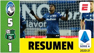 Atalanta 51 Sassuolo ¡Colombia brilla Doblete de Duván Zapata y golazo de Luis Muriel  Serie A [upl. by Simonette]