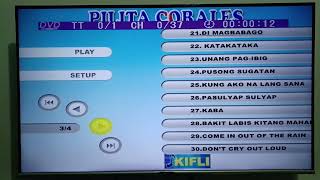 Pilita Corrales Jos Garcia DVD Karaoke KIFLI DVD Menu Walkthrough [upl. by Anem]