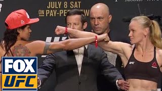 Amanda Nunes vs Valentina Shevchenko  WeighIn  UFC 213 [upl. by Zipporah]