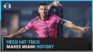 Messis hattrick makes Miami history [upl. by Anehs]