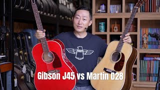 Martin D28 vs Gbison J45，which one sounds best [upl. by Airaet552]