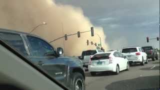 Driving Through Arizona Dust Storm Haboob July 21 2012 [upl. by Rosner435]