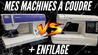 ENFILAGE  Présentation de mes machines à coudre  Pfaff VS Juki ✂️TUTO COUTURE 3 [upl. by Yulma]