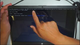 HP Laptop CMOS Reset 502 Error Checksum is Invalid [upl. by Wrench906]