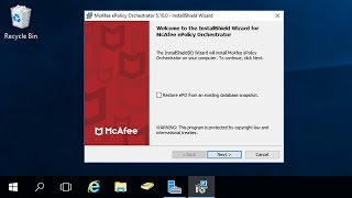 McAfee ePO v510 Installation on a Windows Server 2016 [upl. by Zetrom]