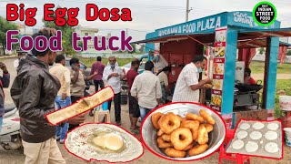 Food truck Big Egg Dosa  food truck street food  Egg Dosa  onion dosavada bondaso tasty tiffin [upl. by Letniuq493]