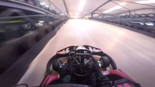 Go Pro Laps of TeamSport Sheffield  Indoor Go Karting [upl. by Aeet520]