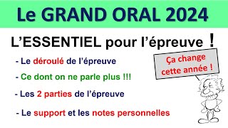 Grand Oral BAC 2024 organisation de lépreuve comment trouver sa question comment tenir 10 minutes [upl. by Enerod]