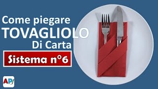 Come piegare tovaglioli di carta per la cena di Natale [upl. by Lanrev83]