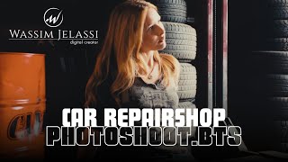 Brittany Car repair photoshoot BTS  Z9 Osmo pocket 3 [upl. by Esinnej63]