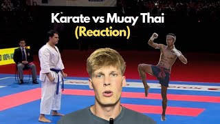 Reacting to Karate vs Muay Thai [upl. by Oona]