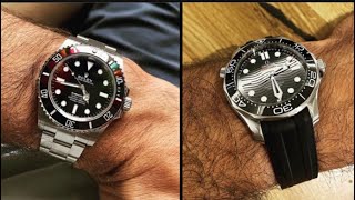 The Debate  Rolex Submariner Date vs Omega Seamaster 300m Professional [upl. by Reinold]