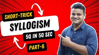 💯 Syllogism 50100 Method Part 6 5 Questions in just 50 Sec  Short Trick By Vinod Kumar Sir [upl. by Alley715]