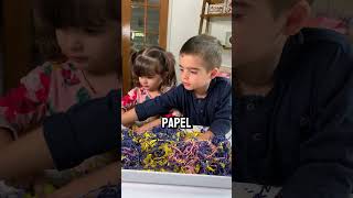 🌈 ACTIVIDAD SENSORIAL ✨ JUGUEMOS CON VIRUTA DE PAPEL actividadesparaniños [upl. by Eiggep]