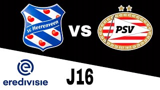 Heerenveen 10 PSV en vivo Eredivisie Jornada 16 [upl. by Luebke]