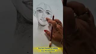 Freehand outline drawing for painting outline outlinedrawing krishna [upl. by Teews]