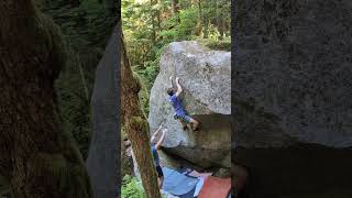 Miracle Whipper V5  Squamish Bouldering [upl. by Mharba]