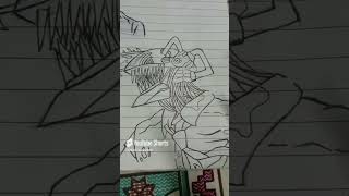 Chainsaw man drawing ll sketch shortvideo [upl. by Jalbert]