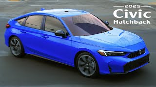 2025 Honda Civic Hatchback  Exterior Interior and Specifications details [upl. by Hilaire]