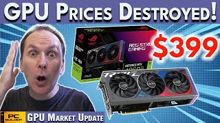 🚨 GPU Prices Destroyed 🚨 AMD vs NVIDIA Price War 🚨 Best GPU for Gaming 2024 March [upl. by Eiclud]