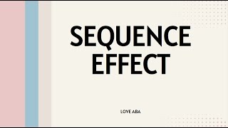 What is Sequence effect in psycology experimentaldesign reversaldesign [upl. by Ahsatak376]