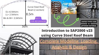 STEEL DESIGN IN SAP2000 v23 FOR BEGINNERS [upl. by Eladnyl]