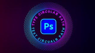 How To Type In a Circle In Photoshop 2024  Text In a Circular Path Tutorial [upl. by Alvin114]